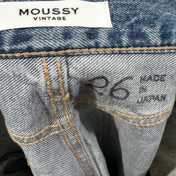 NWT Moussy Vintage Mv Maverick Tapered-Mid Jeans Light Blue III Made in Japan 26 - Picture 13 of 16